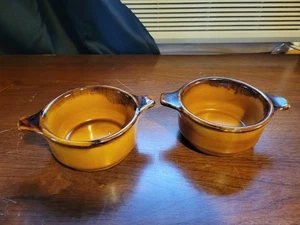 2 braune Suppenschalen aus Saint Clément, Frankreich  - Bild 1 von 7