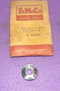 1957 Ford Custom 300 Fairlane 500 Sunliner Skyliner NOS IGNITION SWITCH BEZEL - Picture 1 of 3