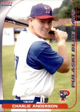 2004 Pulaski Blue Jays Choice 1 Charlie Anderson Dearborn Michigan Baseball Card