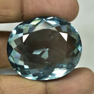 140.00 Ct Big Natural Transparent Blue Aquamarine Gemstone GIE Certified S369