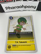 x1 T.K. Takaishi ST3-12 R Digimon TCG Release Special Booster PP