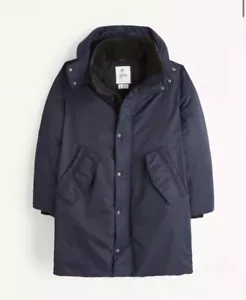 Abercrombie & Fitch Ultra Parka Jacket Blue Size Small $280 - Picture 1 of 3