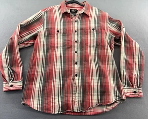 Double RRL Ralph Lauren Shirt Mens Sz XXL Flannel Plaid Long Sleeves Button Up - Picture 1 of 9