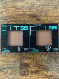 Maybelline New York Fit Me Matte + Poreless Powder Foundation # 360 Mocha 2 Pack - Picture 1 of 3