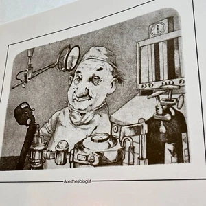 Charles Bragg Vtg Print Medicine Anesthesiologist Hospital Dr Nurse Surgery 80s - Picture 1 of 9