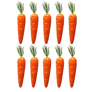 10PCS Creative Miniature Carrots Carrot Toy Table Centerpieces Mini Carrot Toy - Picture 1 of 12