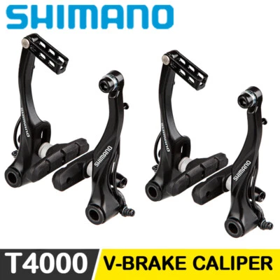 Shimano Alivio BR T4000 V-Brake Caliper Set FRONT AND REAR SET MTB Bicycle Black - Image 1 of 4