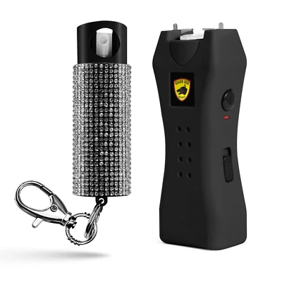 GUARD DOG SECURITY Pepper Spray and Stun Gun Combo with Rechargeable Flashlight