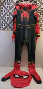 Boys XL Spiderman Costume Jumpsuit See Through Eyes Halloween. - Picture 1 of 4