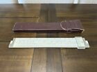 Hughes Owen Versalog 341-3010 Bamboo Vintage Slide Ruler With Leather Case