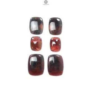 72.20cts Natural Multi Sapphire Cushion Cabochon, Rose Cut 16*13mm - 22*17mm 6pc - Picture 1 of 4