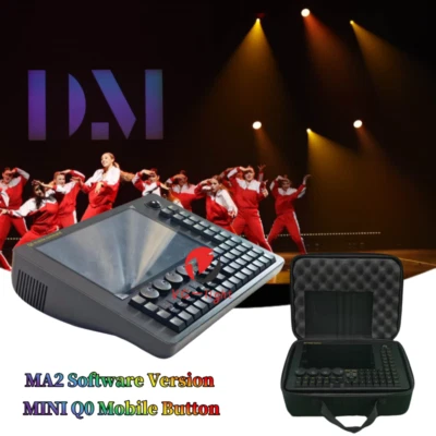 Mini Q0 Mobile Comand M2 DMX Lighting Controller Stage Lights Console W/bag - Image 1 of 4