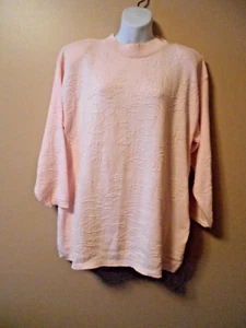 Suéter vintage para mujer Colter Bay International S rosa algodón hecho en EE. UU. - Imagen 1 de 5