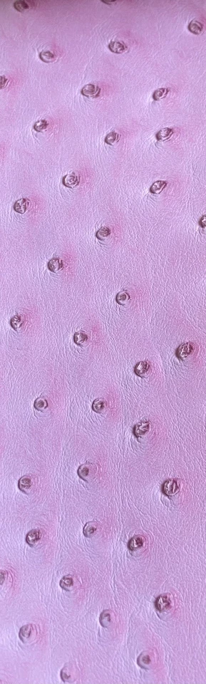Pink ostrich faux vinyl Marine grade UV resistance waterproof Fabric - Image 1 of 1