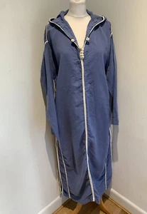 TOAST Djellaba Women's kaftan S blue cover up linen hooded maxi dress - Picture 1 of 12