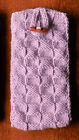 Handmade Knitted Sock Case Pouch Toggle Large Colours Iphone Samsung Smart Phone