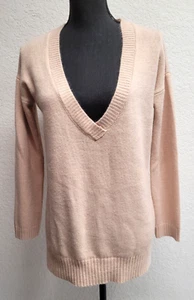 Tokyo Darling Sweater (XS) Coral. 100% acrylic. Long Sleeve. V-Neck. - Picture 1 of 5