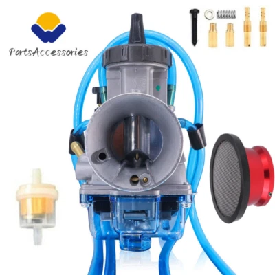 Carburador y filtro de aire 38 mm para Kawasaki KX125 KX250 Suzuki RM125 RM250 PWK38 Foto 1 de 4