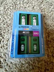 Kingston 4GB RAM, DDR3, Memory, PC3-10600, 1333MHz, NEW - Picture 1 of 3