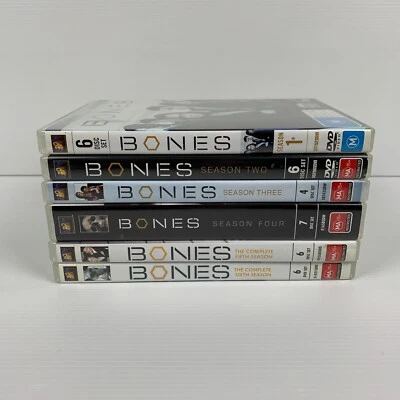 Bones : Seasons 1 2 3 4 5 6 (Box Sets, DVD, 2010 35 discs) Region 4 - Image 1 of 4