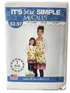 McCalls Sewing Pattern L9441 Apron Mom Daughter - Picture 1 of 2