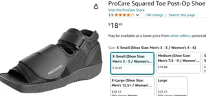 Women's Post-Op Shoe, Size XS (4-6)--New in Package - Picture 1 of 1