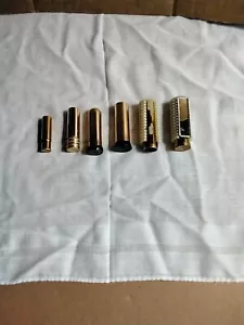 Vintage Lip Stick Tubes Geo. W Luft Co. Tangee Hazel Bishop Beaded - Picture 1 of 10