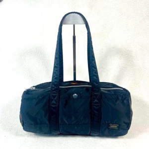 Porter Yoshida & Co tanker DUFFLE BAG Black Mini Boston Bag used japan - Picture 1 of 18
