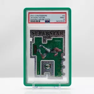 NBA Basketball 2021 Panini Contenders Jayson Tatum Superstar Die Cuts #4 PSA 9 - Picture 1 of 4