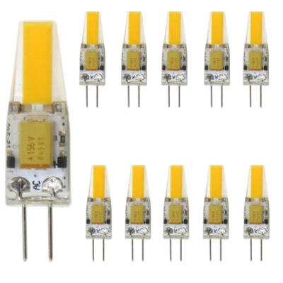 10pcs G4 Led bulb 1505 COB RV Boat Crystal Landscape Lamp 12-24V Warm White - Image 1 of 4