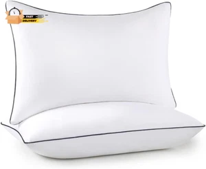 Paquete de 2 almohadas de cama - Juego de enfriamiento lateral para dormir tamaño king A - Imagen 1 de 12