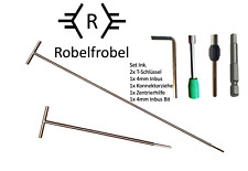 2x T-Schlüssel inkl. Konnektorzieher "Robelfrobel" Profi-Werkzeug für USM Haller