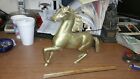 Large Vintage  Collectible Solid Brass Horse Stallion Statue Figure 1970s