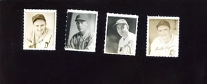 1935 George Burke Baseball Photo Stamps 4 Different NRMT - Picture 1 of 1