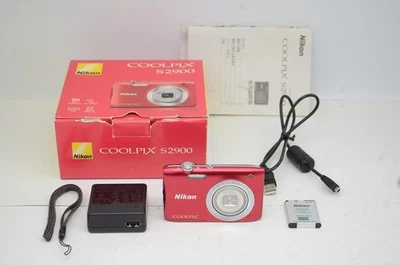 [Mint] Nikon COOLPIX S2900 20.1MP Compact Digital Camera Red w/ Box #250927a - Image 1 of 4