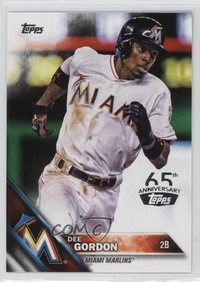 2016 Topps 65th Anniversary Stamp Dee Gordon #147 - Image 1 of 2