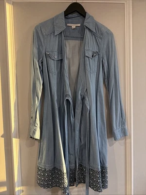 Diane von Furstenberg wrap Denim dress Size 6 - image 1 of 4