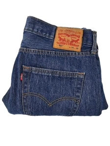 VTG Levis 501 Original Fit Jeans Mens 34x29 Blue Jeans button fly Cotton - Picture 1 of 8