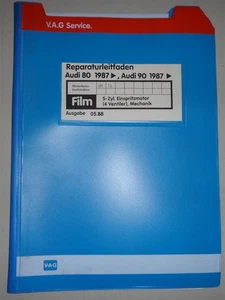 Manual de Taller Microfich Audi 80/90 Tipo 89 B3 5-Zyl. Motor Inyección Ab 1987 - Imagen 1 de 2