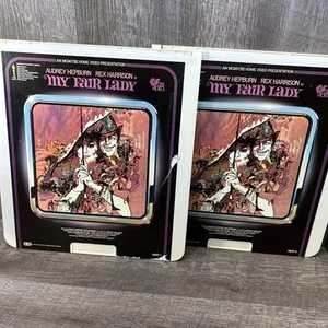 My Fair Lady - Vtg CED VideoDisc 2 Disc Set Aubrey Hepburn Rex Harrison - Picture 1 of 6