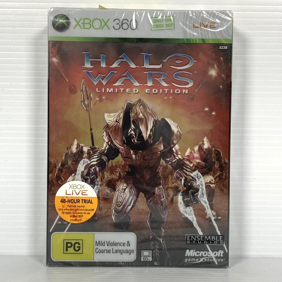 Halo Wars Limited Edition Xbox 360 SteelBook (2009) PAL Brand New & Factory Seal - image 1 of 4
