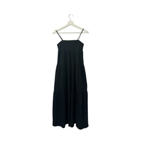 H&M Black Tiered Long Dress size 12-14 (Girls) - Picture 1 of 10
