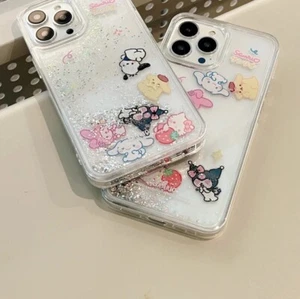 Glitter Liquid Moving Sanrio Characters Phone Case - Cute & Unique! - Picture 1 of 5