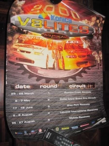 V8 Supercars Australia original RACE POSTER Ford/Holden - Picture 1 of 1