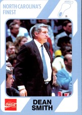 1989 Collegiate Collection North Carolina's Finest Dean Smith Basketball Card