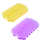 2Pcs Pack Accessories Flexible Mold For Freezer With Lid Ice Cube Tray 37 Grids
