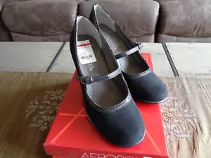 aerosoles Mary Jane BLACK Pump Heels 7.5M NIB - Picture 1 of 8