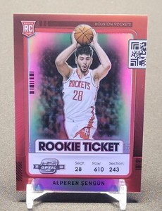 2021-22 Contenders Optic ALPEREN SENGUN Holo Silver Rookie Ticket #12 Rockets