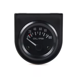 2'' 52mm LED Pointer 0~100 PSI Oil Pressure Gauge Fuel Press Meter with Sensor - Picture 1 of 7