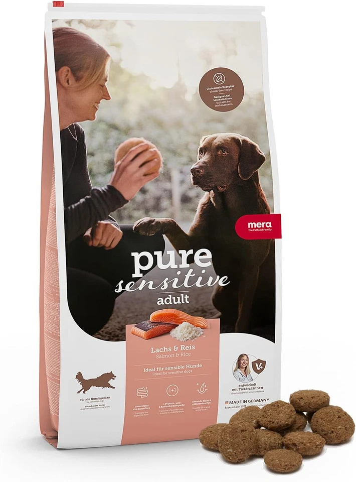 Meradog Pure Sensitive Lachs & Reis Hundetrockenfutter - 12.5kg